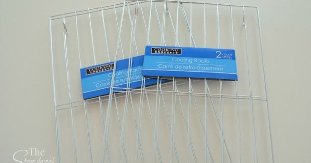 Fold a cheap wire cooling rack for this borderline brilliant kitchen idea