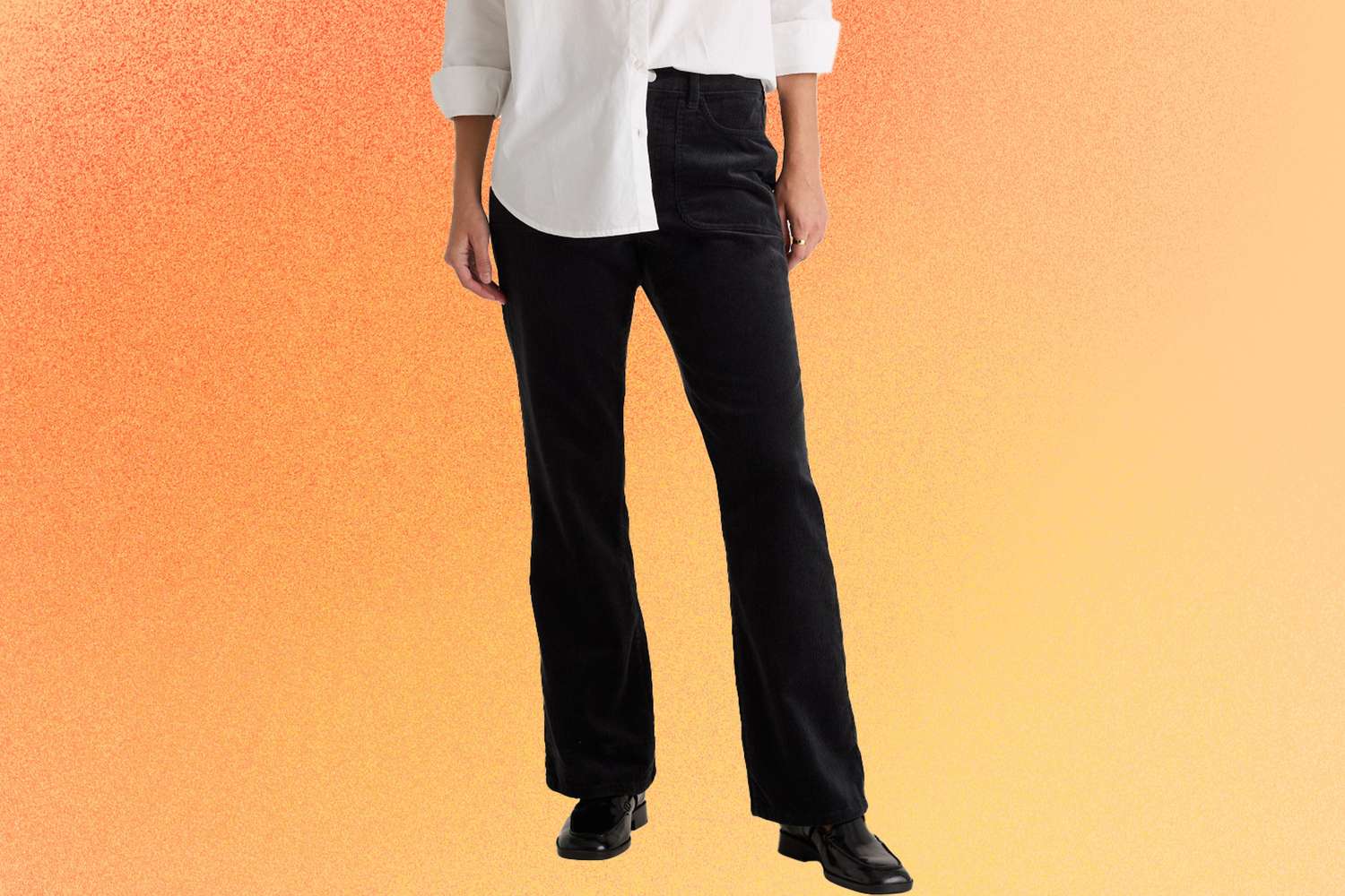 Quince Organic Stretch Corduroy Flare Pants Review